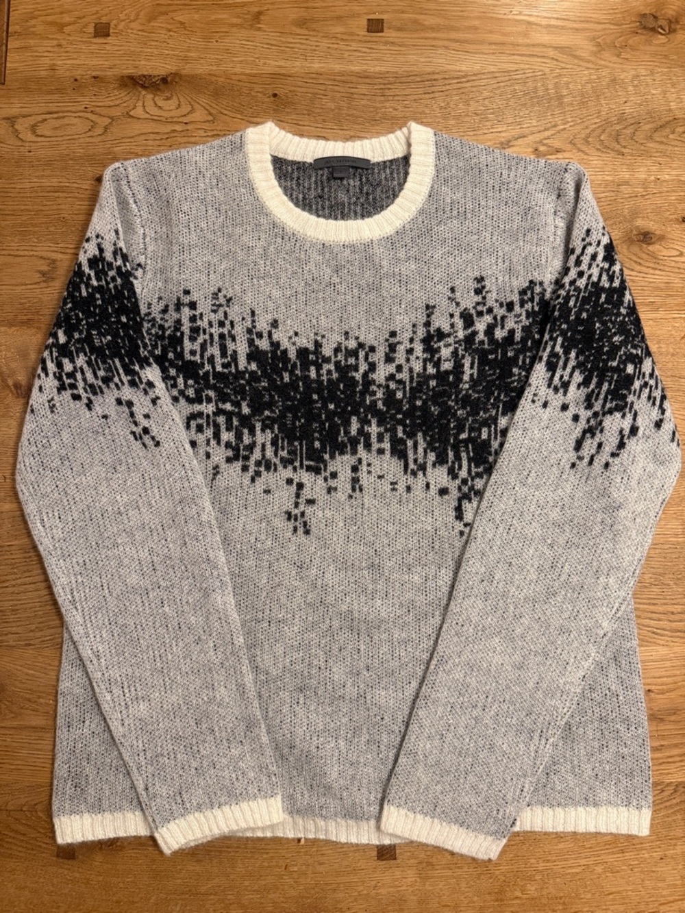 John Varvatos Collection Sterling Heartbeat Mohair/ Merino Blend Sweater Men’s L